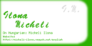 ilona micheli business card